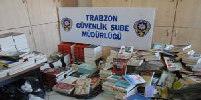 Trabzon'da 843 korsan kitap