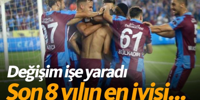 Trabzonspor'da değişim işe yaradı