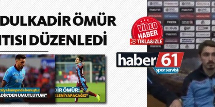 Trabzonspor'da Sosa ve Abdülkadir Basın toplantısı düzenledi