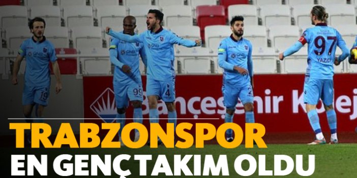 Trabzonspor en genç takım oldu