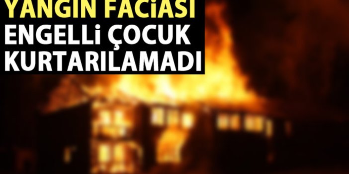 Rize'de yangın: 1 ölü