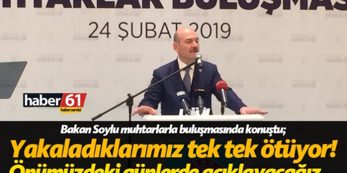 Bakan Soylu, muhtarlarla buluştu