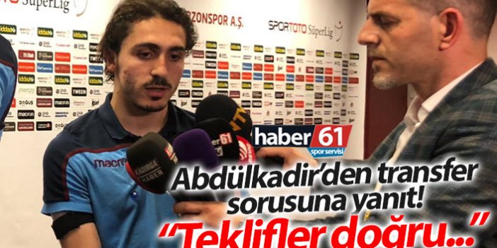 Abdülkadir Ömür'den transfer sorusuna yanıt