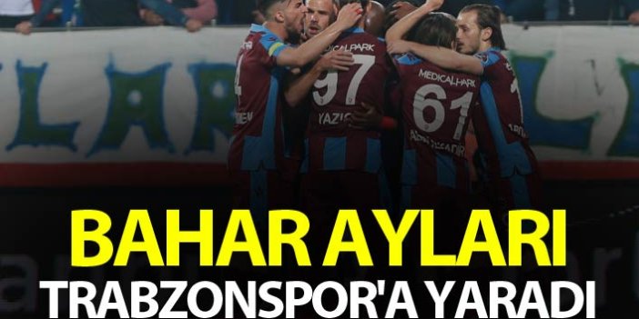 Bahar ayları Trabzonspor'a yaradı