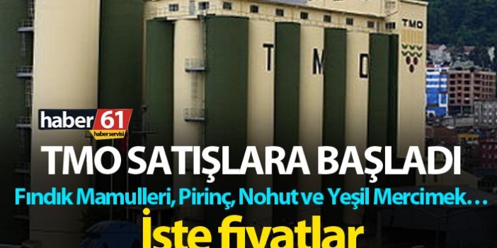 TMO satışlara başladı - Fındık Mamulleri, Pirinç, Nohut ve Yeşil Mercimek…