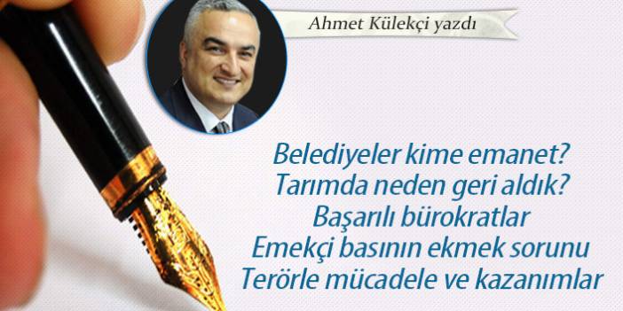 Belediyeler kime emanet?