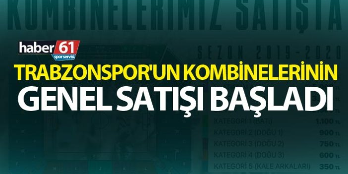 Trabzonspor'un kombinelerinin genel satışı başladı