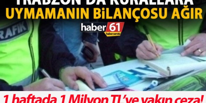 Trabzon’da trafik kurallarına uymamanın bilançosu ağır!