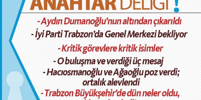 Anahtar Deliği - 09.07.2019