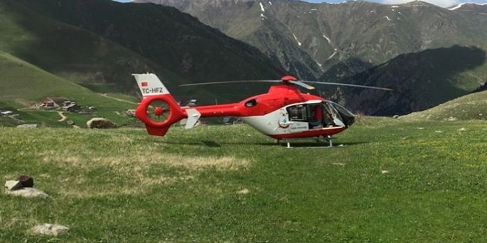 Trabzon'daki hava ambulansının yoğun mesaisi | Trabzon Haberleri