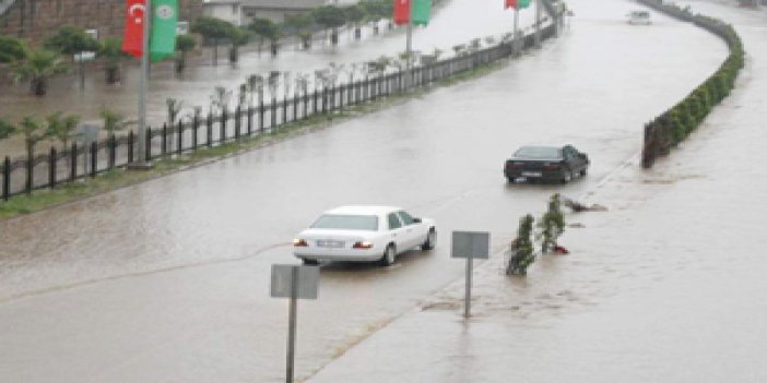 Trabzon yağmura esir