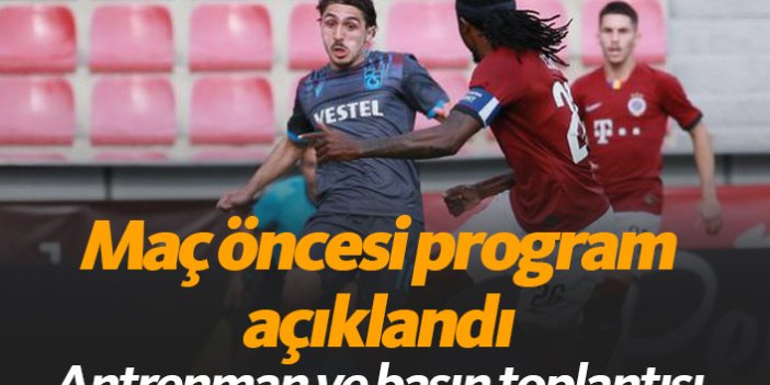 Trabzonspor'un Prag programı açıklandı