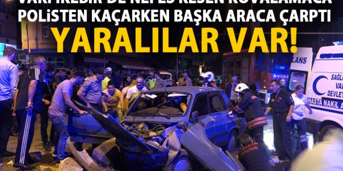 Trabzon’da polisten kaçarken kaza yaptılar! Yaralılar var!