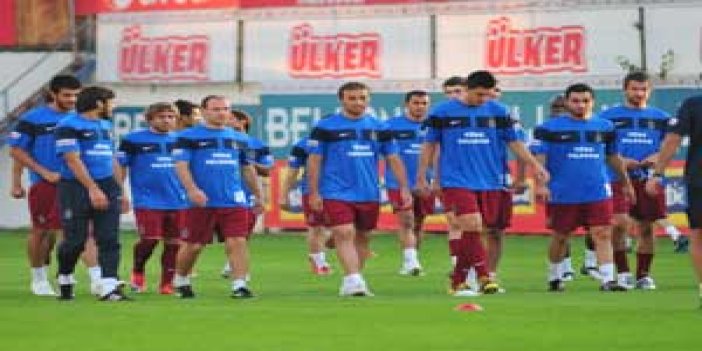 Trabzonspor'da akşam idmanı