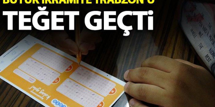 Büyük ikramiye Trabzon'u teğet geçti