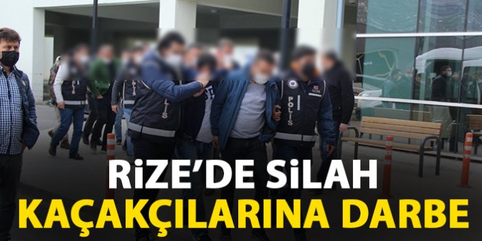 Rize'de silah kaçakçılarına darbe