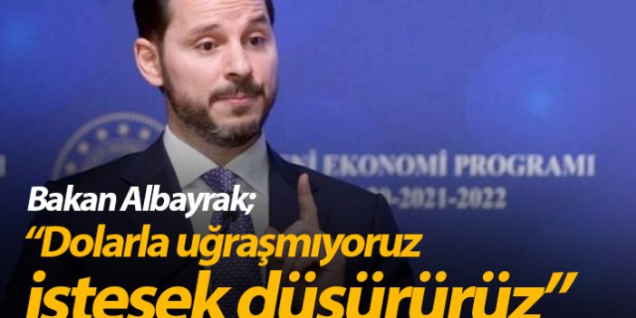 Bakan Albayrak: Dolarla uğraşmıyoruz, istesek düşürürüz