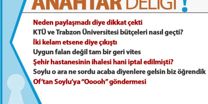 Anahtar Deliği 14.12.2020