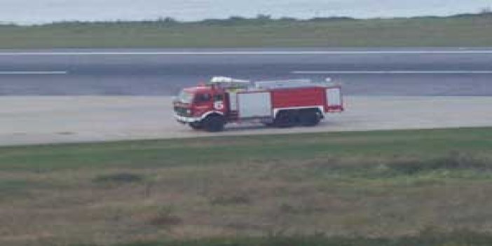 Trabzon havaalanı'nda yangın