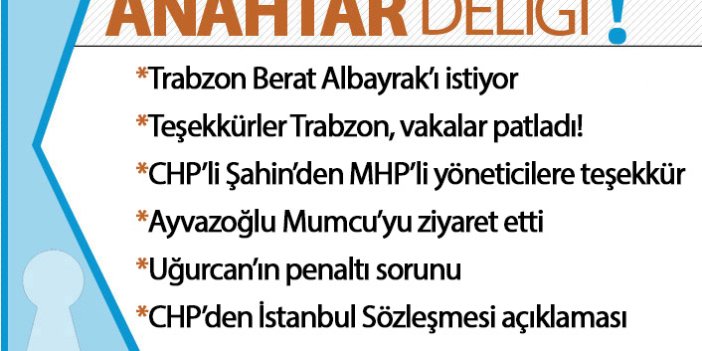 Anahtar Deliği 21.03.2021