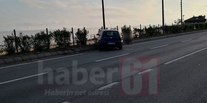 Trabzon’da kaza! Lastiği patlayınca...