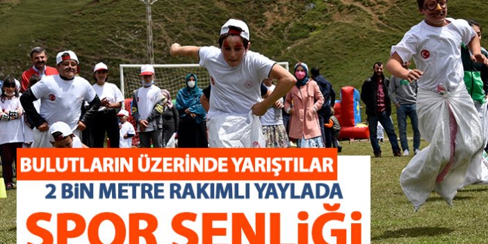 2 bin metre rakımlı yaylada spor şenliği