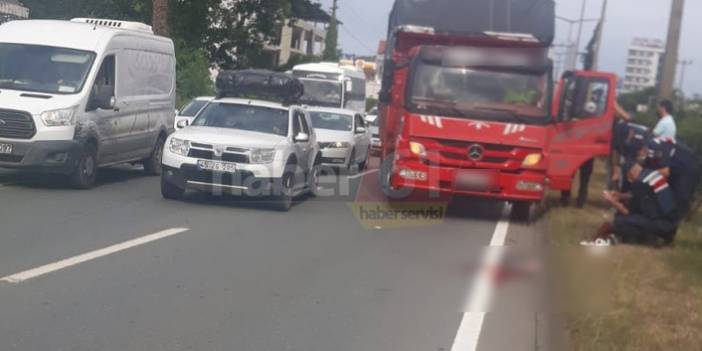 Trabzon'da yolun karşısına geçmek isterken kamyon çarptı! Yaşlı kadın….