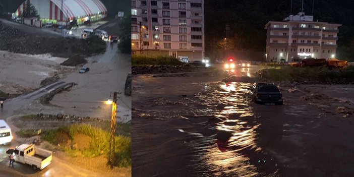 Giresun'da baraj kapakları açılınca düğünde mahsur kaldılar