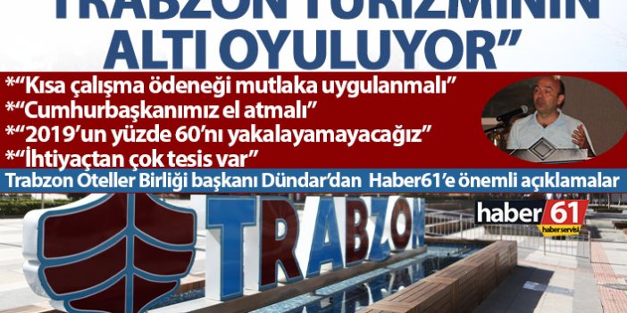 Acı gerçeği böyle açıkladı “Trabzon turizminin altı oyuluyor”