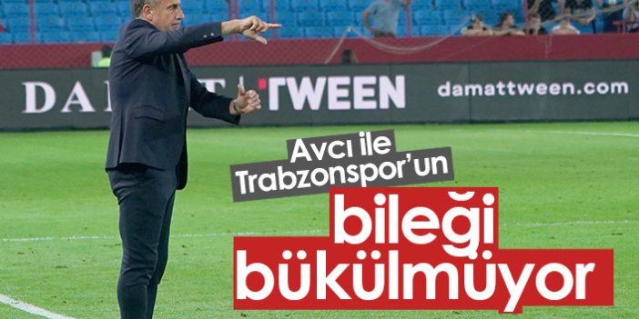 Trabzonspor Avcı ile bileği bükülmüyor