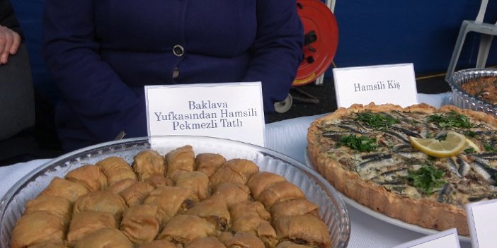 Hamsi Festivalinde en fazla ilgiyi 'Hamsili baklava' gördü