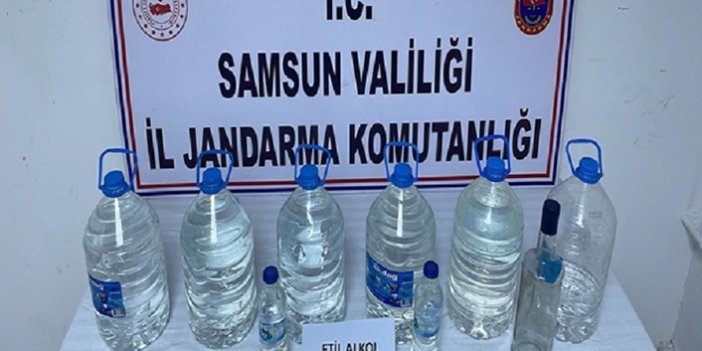 Samsun’da sahte içki operasyonları: 5 gözaltı