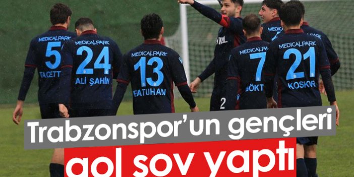 Trabzonsporlu gençler Gaziantep'i farklı geçti