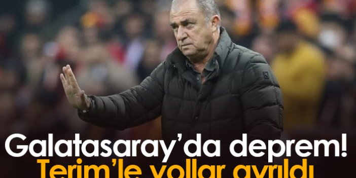 Galatasaray'da deprem! Fatih Terim ile yollar ayrıldı