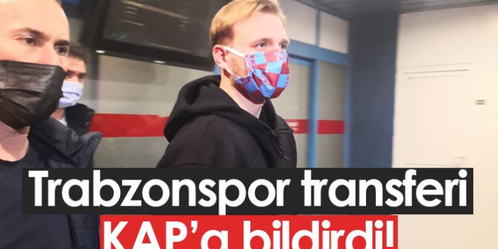 Trabzonspor Puchacz'ı KAP'a bildirdi