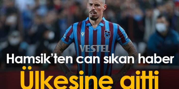 Trabzonspor'dan Hamsik açıklaması! Ülkesine gitti...