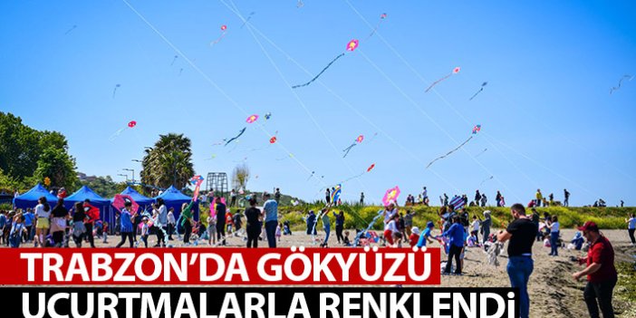 Trabzon'da gökyüzü uçurtmalarla renklendi