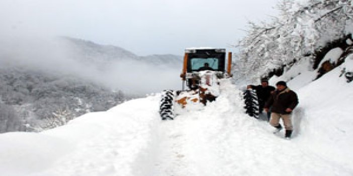 Doğu Karadeniz'e kar engeli