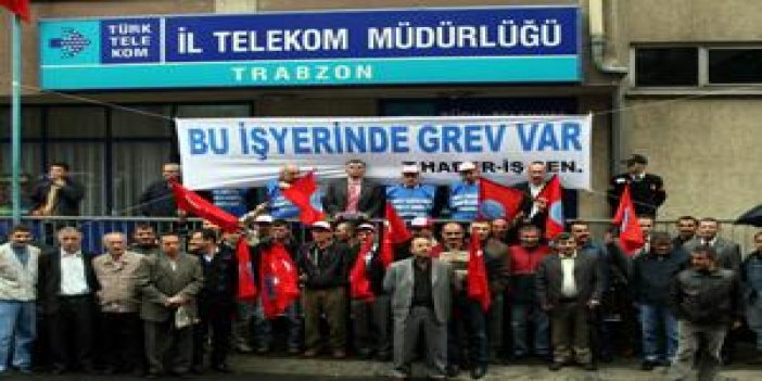 Trabzon'da Telekom grevi