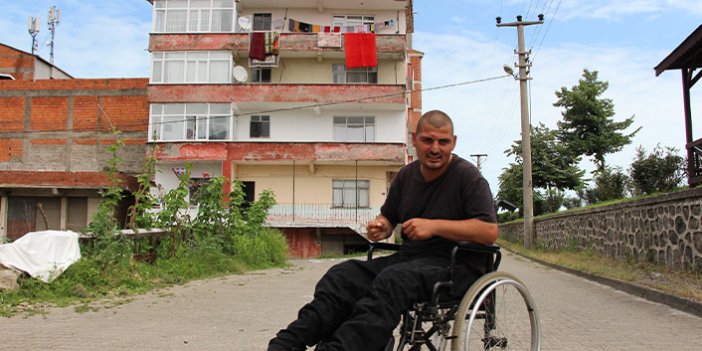 Trabzon'lu engelli Ramazan'ın asansör çilesi