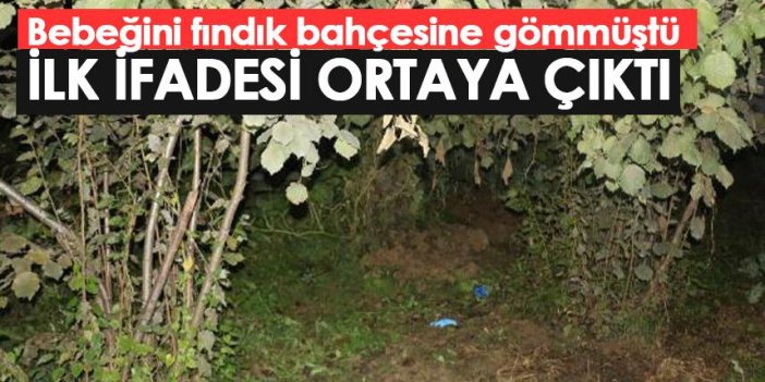 Ordu'da bebeğini fındık bahçesine gömüştü! İfadesi ortaya çıktı