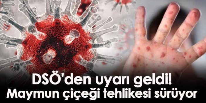 DSÖ'den uyarı geldi! Maymun çiçeği tehlikesi sürüyor