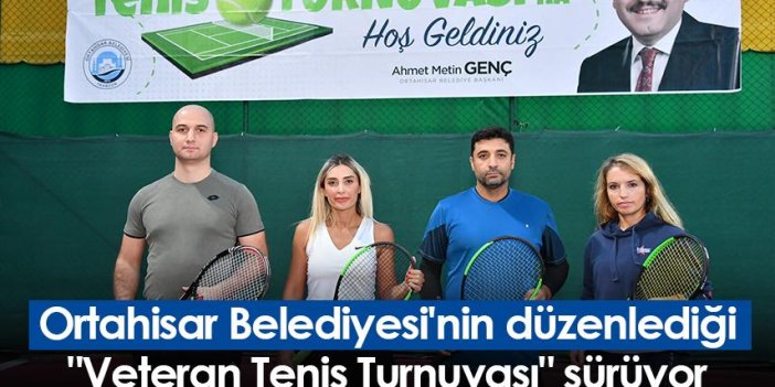 Ortahisar Belediyesi'nin düzenlediği "Veteran Tenis Turnuvası" sürüyor