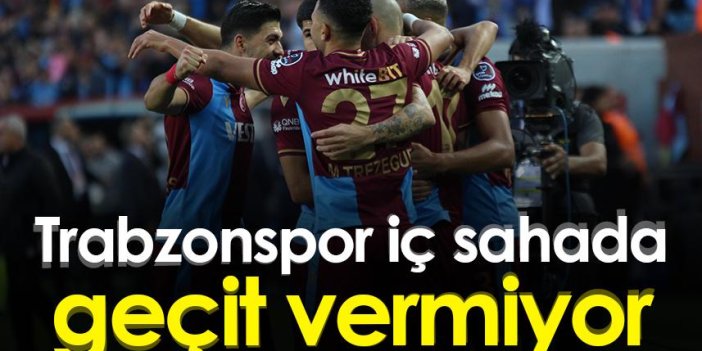 Trabzonspor iç sahada geçit vermiyor