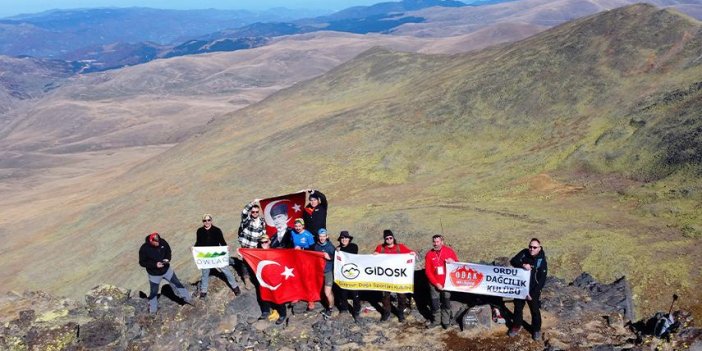 Ordulu ve Giresunlu dağcılar, 3 bin metrede buluştu