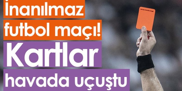 Arjantin'de inanılmaz futbol maçı! Kartlar havada uçuştu