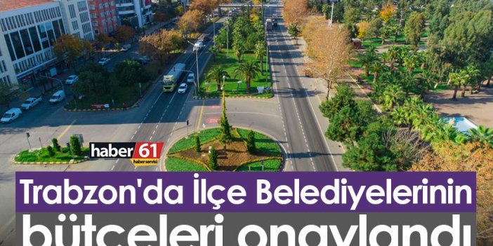 Trabzon'da İlçe Belediyelerinin bütçeleri onaylandı