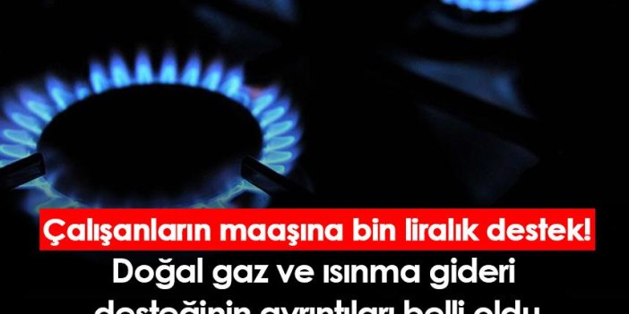 Doğal gaz ve ısınma gideri desteğinin ayrıntıları belli oldu!