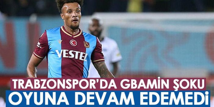 Trabzonspor’da şok sakatlık! Oyuna devam edemedi!