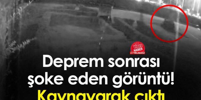 Deprem sonrası şoke eden görüntü! Yeraltı suyu kaynayarak çıktı